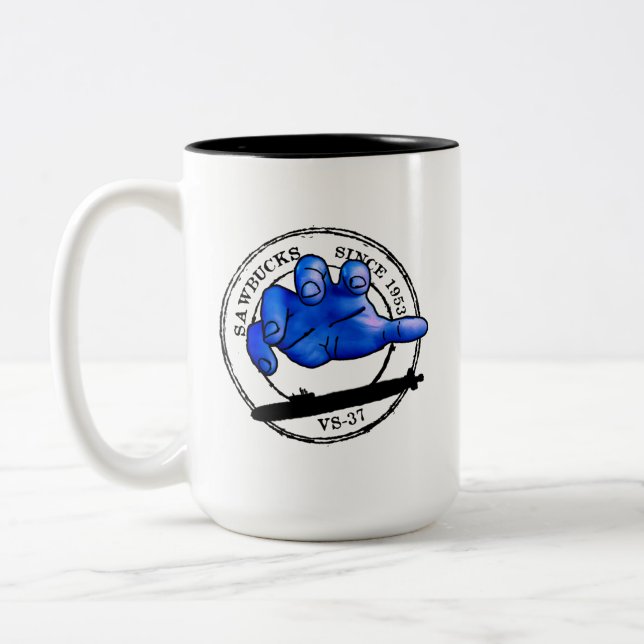 TASSE 2 COULEURS VS-37 SAWBUCKS DEPUIS 1953 (Gauche)