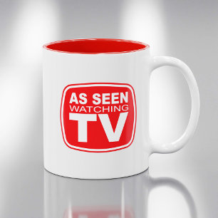 Tasse 2 Couleurs Vu en regardant la télévision