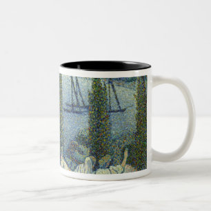 Tasse 2 Couleurs Vue côtière avec des arbres de Cypress, 1896