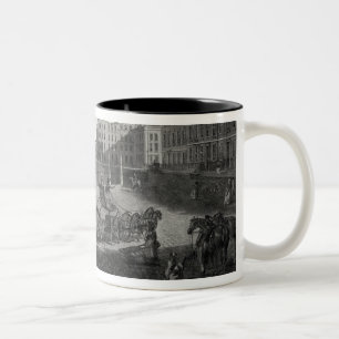 Tasse 2 Couleurs Vue de carré de Hannovre, gravée par Robert