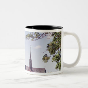 Tasse 2 Couleurs Vue de cathédrale d'Upsal du château