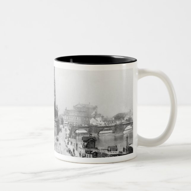 Tasse 2 Couleurs Vue de Dresde du Bruehlsche Terrasse (Droit)