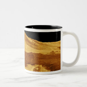 Tasse 2 Couleurs vue de perspective 3D de Maat Mons sur Vénus
