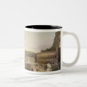 Tasse 2 Couleurs Vue de Vienne en périodes romaines, 1860