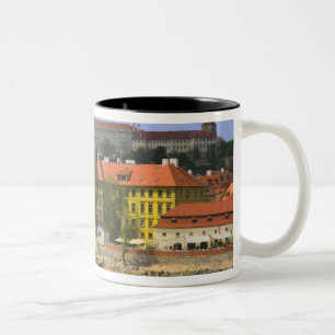 Tasse 2 Couleurs Vue du château de Prague et de la ville par la Vlt