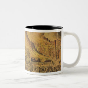 Tasse 2 Couleurs Vue du grand feu de Chicago