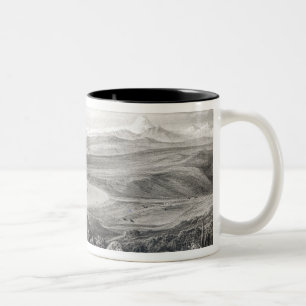 Tasse 2 Couleurs Vue éloignée du volcan de l'Aconcagua