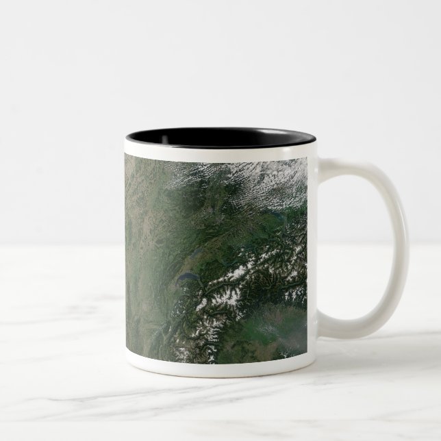 Tasse 2 Couleurs Vue satellite de la France (Droit)