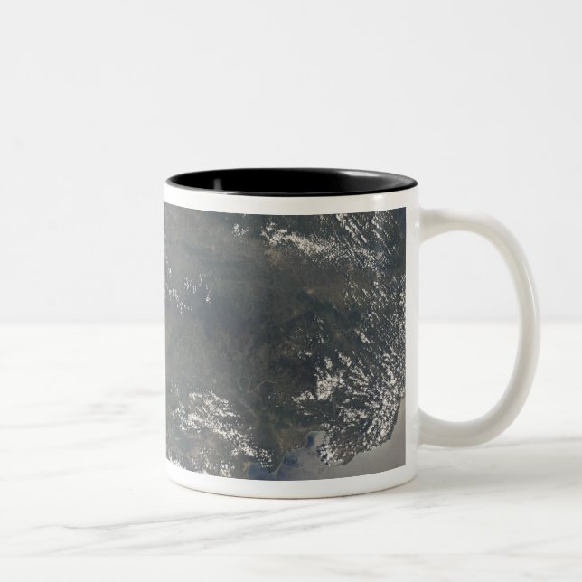 Tasse 2 Couleurs Vue sur l'île caribéenne d'Hispaniola (Droit)