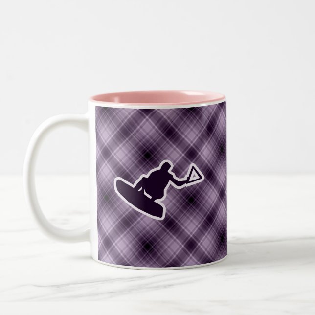 Tasse 2 Couleurs Wakeboarder pourpre (Gauche)
