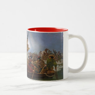 Tasse 2 Couleurs Washington croisant le fleuve Delaware