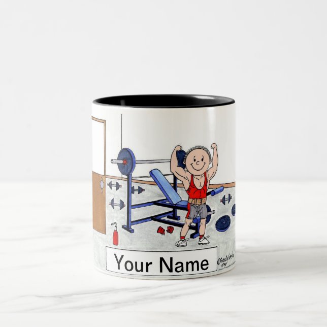 Tasse 2 Couleurs Weightlifter - Homme (Centre)