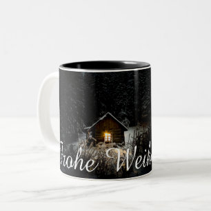 Tasse 2 Couleurs Weihnachtsgrüße mit Hexenhaus
