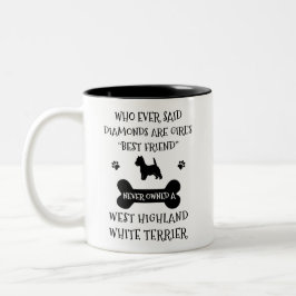 Tasse 2 Couleurs West Highland Terrier meilleur ami 
