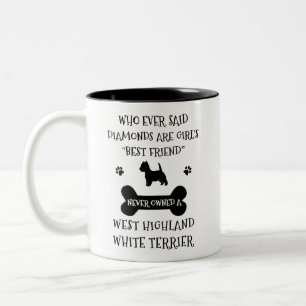 Tasse 2 Couleurs West Highland Terrier meilleur ami 