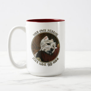 Tasse 2 Couleurs Westie sur canapé