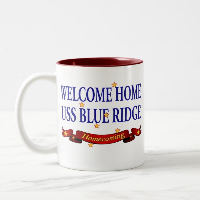 Tasse 2 Couleurs WH USS Blue Ridge 2 (Gauche)