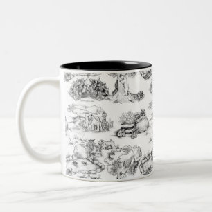 Tasse 2 Couleurs WHEATEN Terrier Black Toile