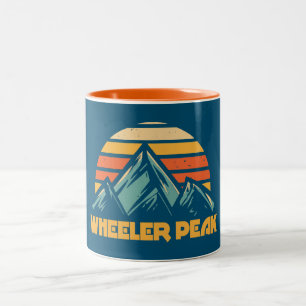 Tasse 2 Couleurs Wheeler Peak New Mexico Retro Turquoise
