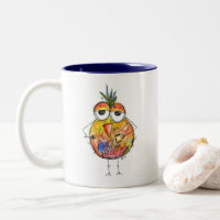 Whimsical Colorful Bird Boire Café
