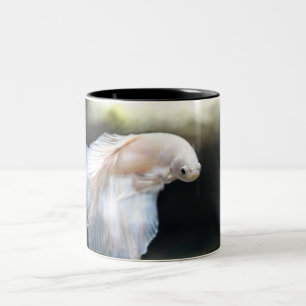 Tasse 2 Couleurs White siamese Fighting Fish