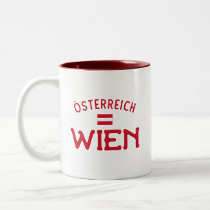 Tasse 2 Couleurs Wien Osterreich (Vienne Autriche)