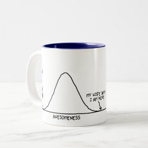 Tasse 2 Couleurs Wifey dit que je suis impressionnant (1/2 d'un