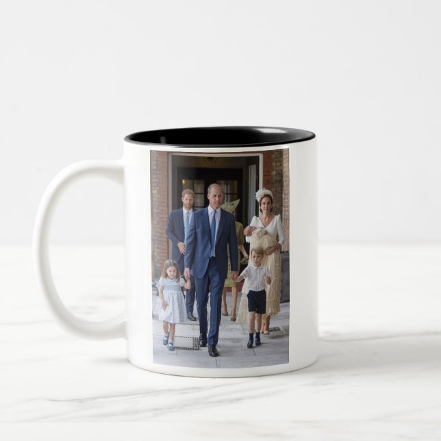 Tasse 2 Couleurs William, Kate et les enfants (Gauche)