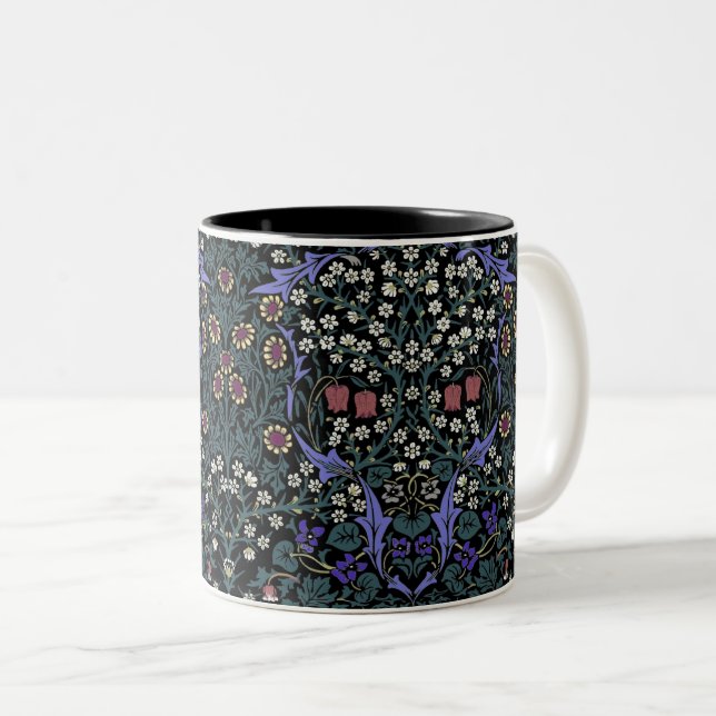 Tasse 2 Couleurs William Morris Blackthorn Victorian Wallpaper (Devant droit)