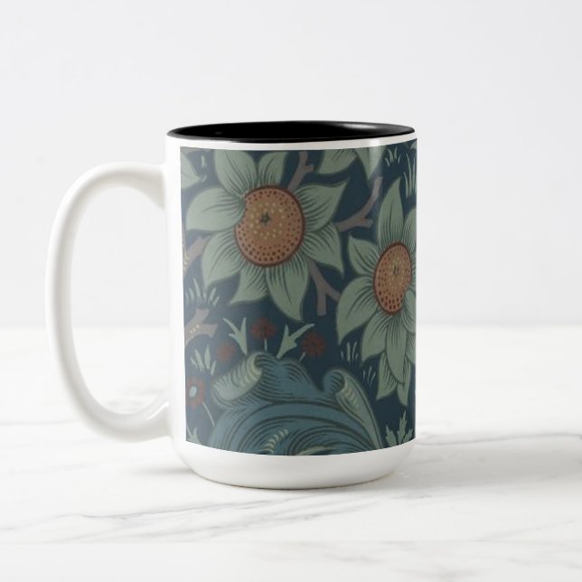 Tasse 2 Couleurs William Morris Orchard Art Motif (Gauche)
