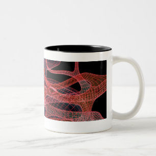 Tasse 2 Couleurs Wireframe de l'intérieur d'un rein