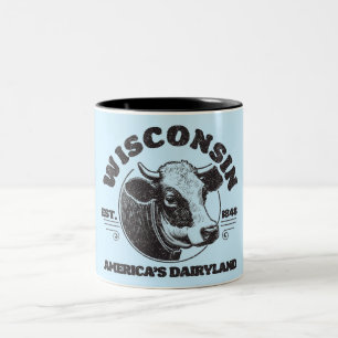 Tasse 2 Couleurs Wisconsin vintage