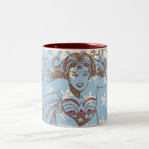 Tasse 2 Couleurs Wonder Woman Pow