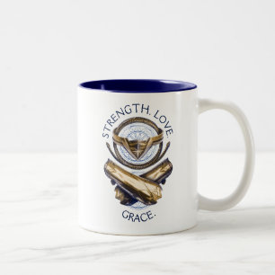 Tasse 2 Couleurs Wonder Woman Tiara, Lasso et Bracelets