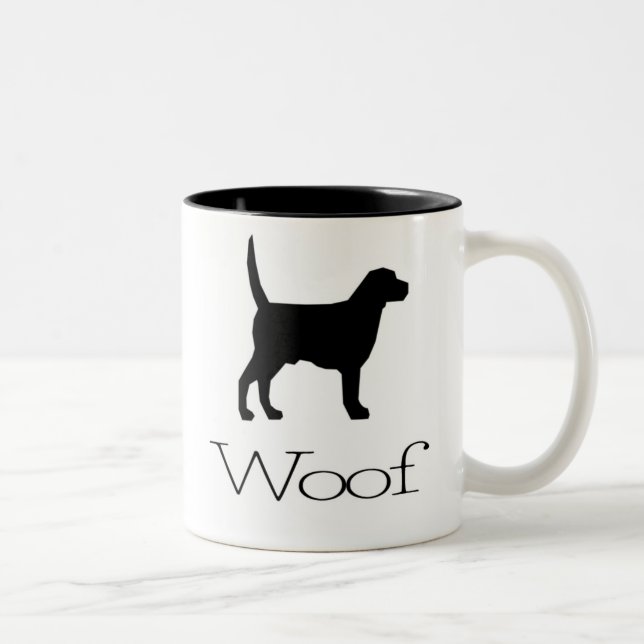 Tasse 2 Couleurs Woof (Droit)