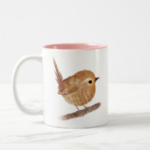 Tasse 2 Couleurs Wren Bird 