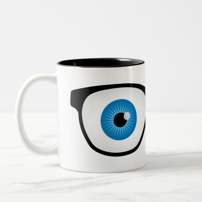 Tasse 2 Couleurs Yeux d'optométrie (Gauche)