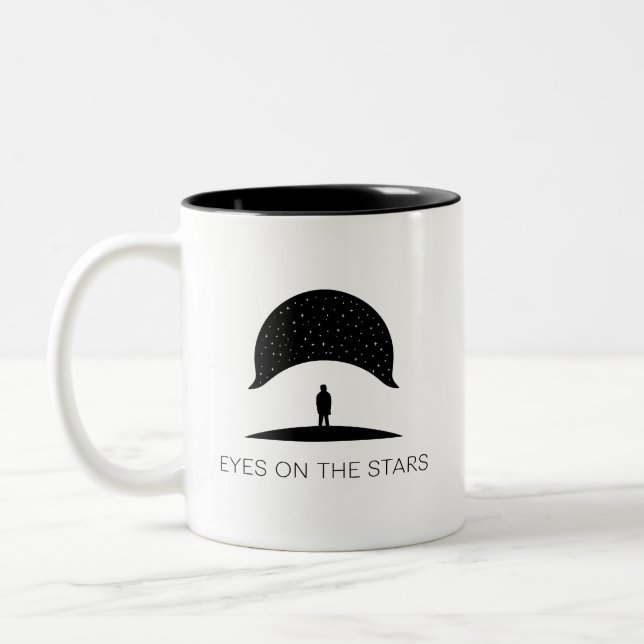 Tasse 2 Couleurs yeux sur l'étoile (Gauche)