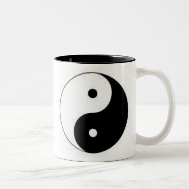 Tasse 2 Couleurs Yin Yang (Droit)