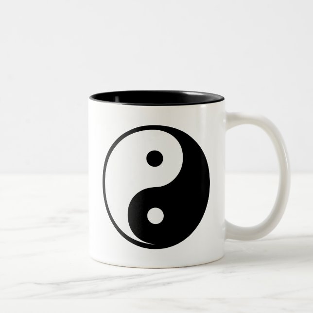 Tasse 2 Couleurs Yin Yang (Droit)