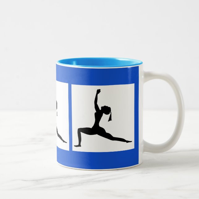 Tasse 2 Couleurs Yoga du matin (Droit)