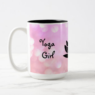 Tasse 2 Couleurs Yoga Girl Namaste design
