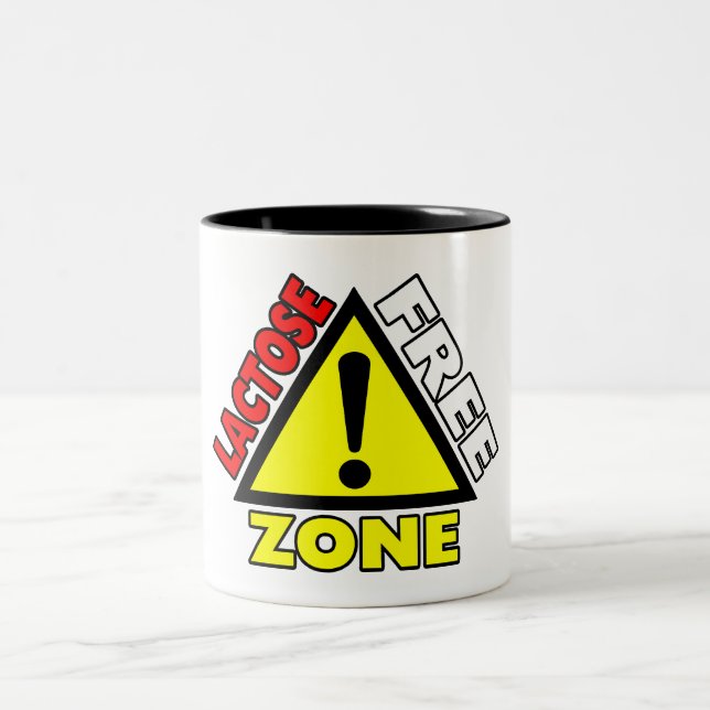 Tasse 2 Couleurs Zone sans lactose (laiterie libre) (Centre)
