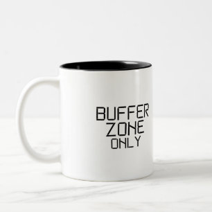 Tasse 2 Couleurs Zone Tampon Minimaliste Uniquement