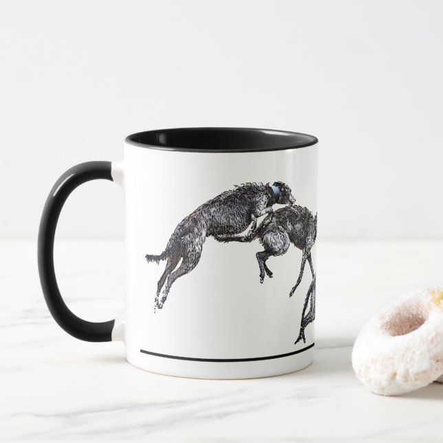 Tasse 2 Farben Schottische Spiele (Mit Donut)