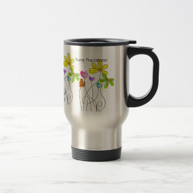 Tasse 2 floraux de voyage de praticienne (Droit)