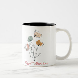 Tasse 2 Happy Mother's Day Farben