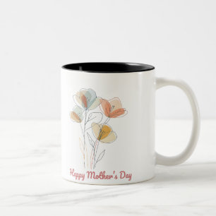 Tasse 2 Happy Mother's Day Farben