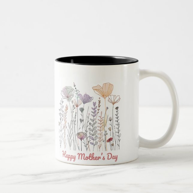Tasse 2 Happy Mother's Day Farben (Rechts)