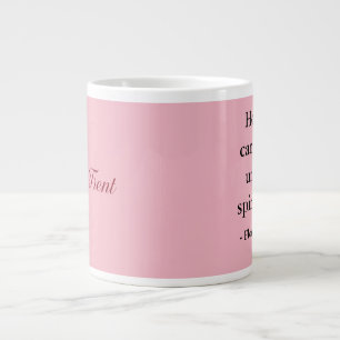 Tasse, 2 Töne, Florenz Nachtigall Zitat Jumbo-Tasse